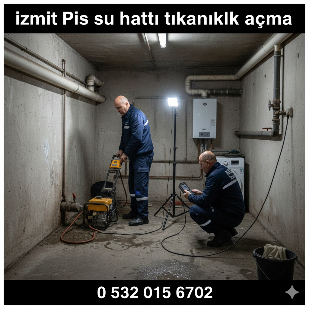 İzmit Pis Su Hattı Tıkanıklık Açma
