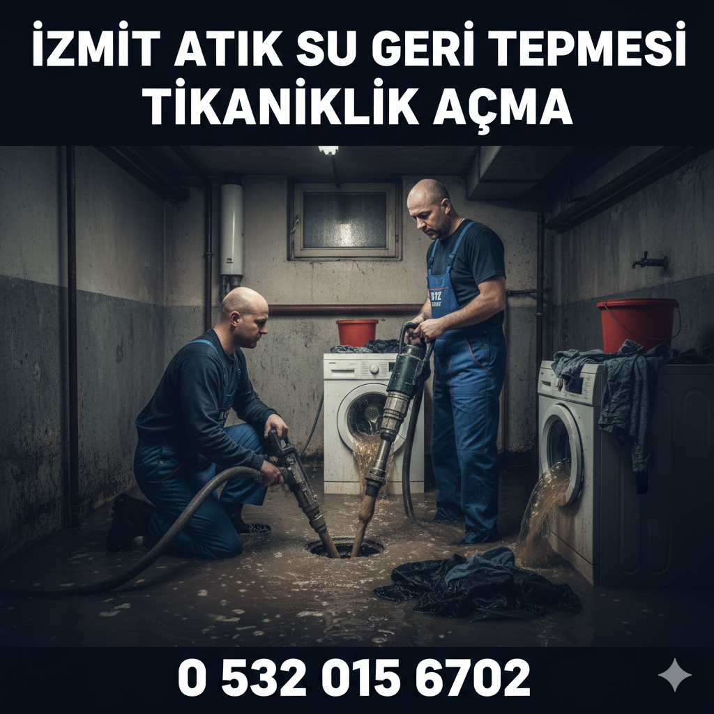 İzmit Atık Su Geri Tepmesi Tıkanıklık Açma