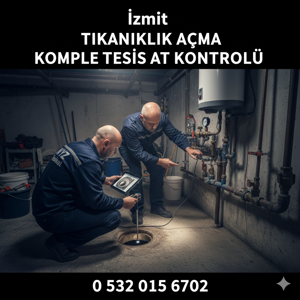 İzmit Tıkanıklık Açma Komple Tesisat Kontrolü