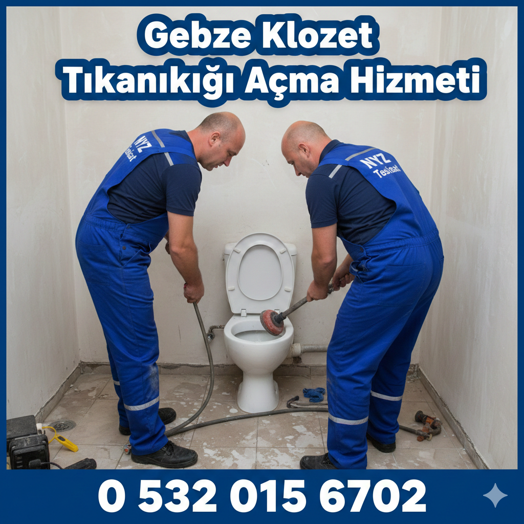 Gebze Klozet Tıkanıklığı Açma Hizmeti