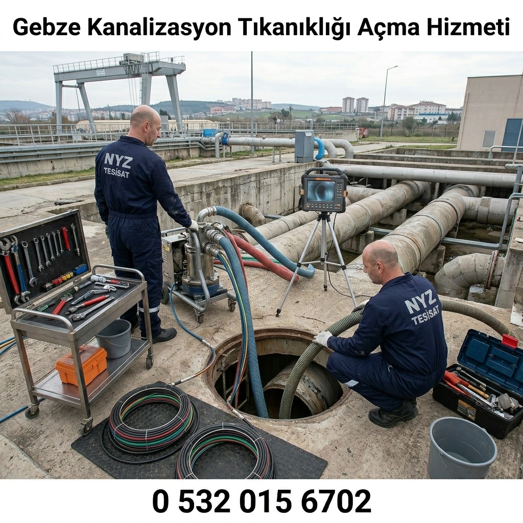 Gebze Kanalizasyon Tıkanıklığı Açma Hizmeti
