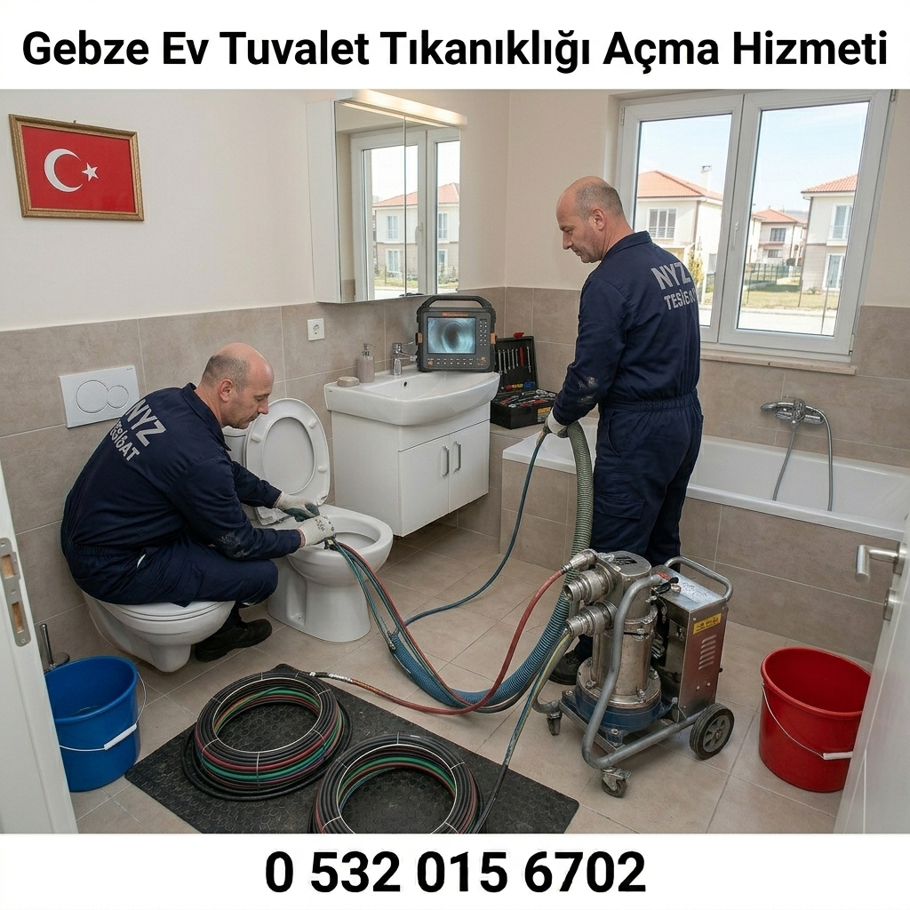 Gebze Ev Tuvalet Tıkanıklığı Açma Hizmeti