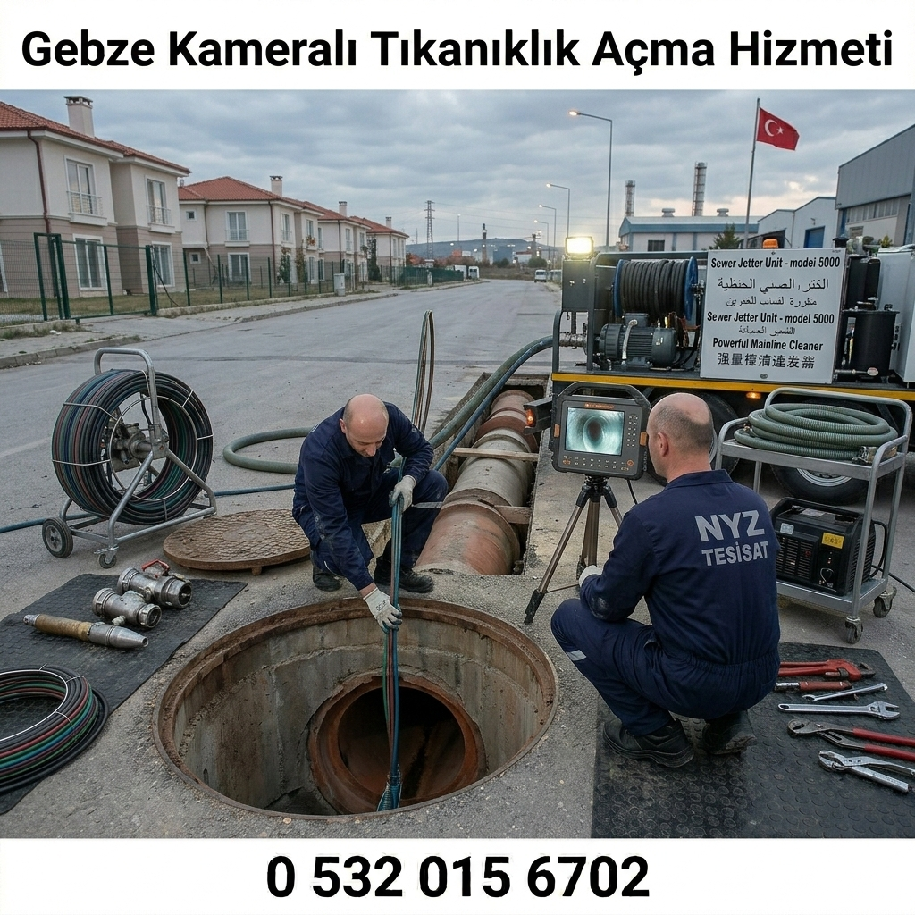 Gebze Kameralı Tıkanıklık Açma Hizmeti